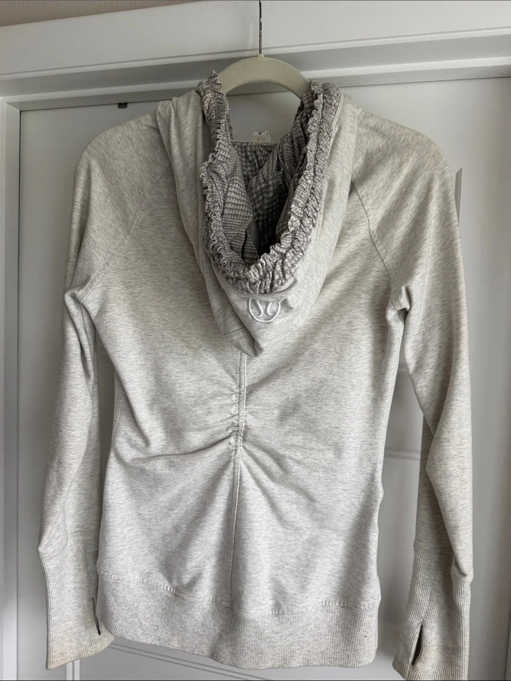 Lululemon Heather Gray Full-Zip Hooded Jacket